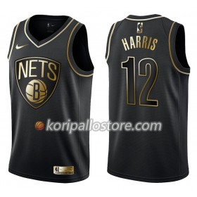 Brooklyn Nets Joe Harris 12 Nike Musta Golden Edition Miesten Pelipaidat Swingman 